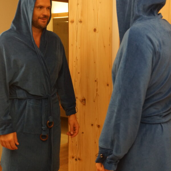 bademantel herren front back